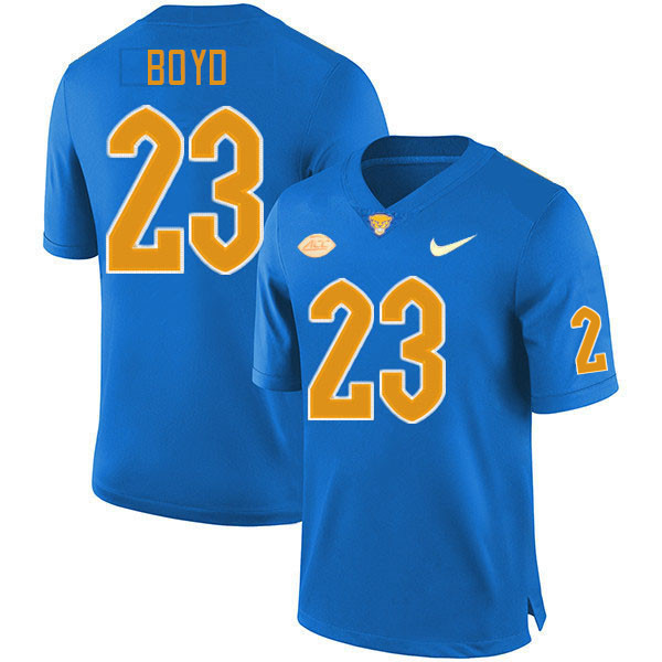 Pitt Panthers #23 Tyler Boyd College Football Jerseys Stitched Sale-Royal